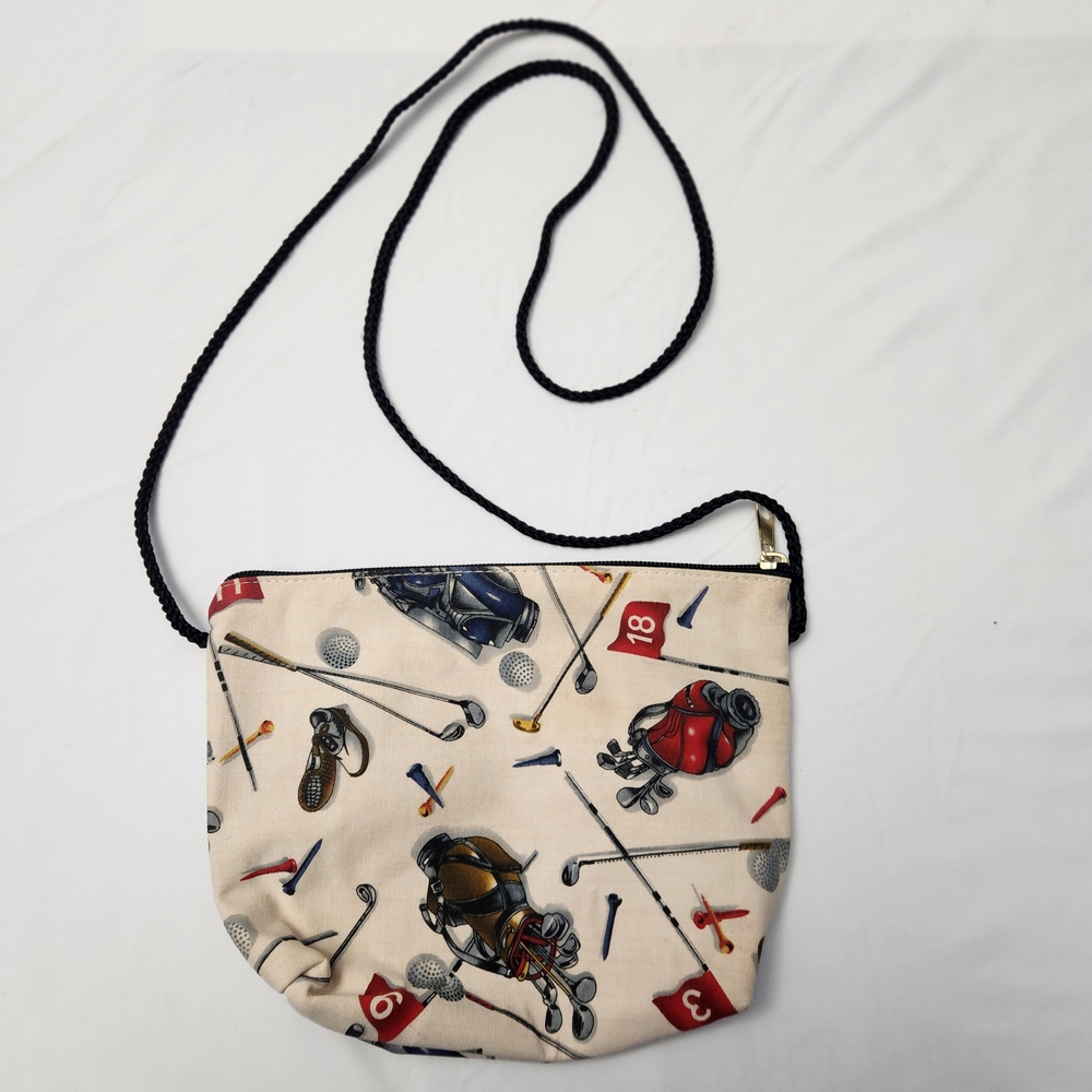 Vintage Marlo Sport Golf Themed Accessory Crossbody‎ Bag